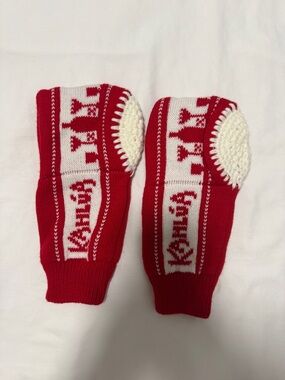 Brand New Very Rare Kahlua drinking mittens with a built-in drink holder, pair 2